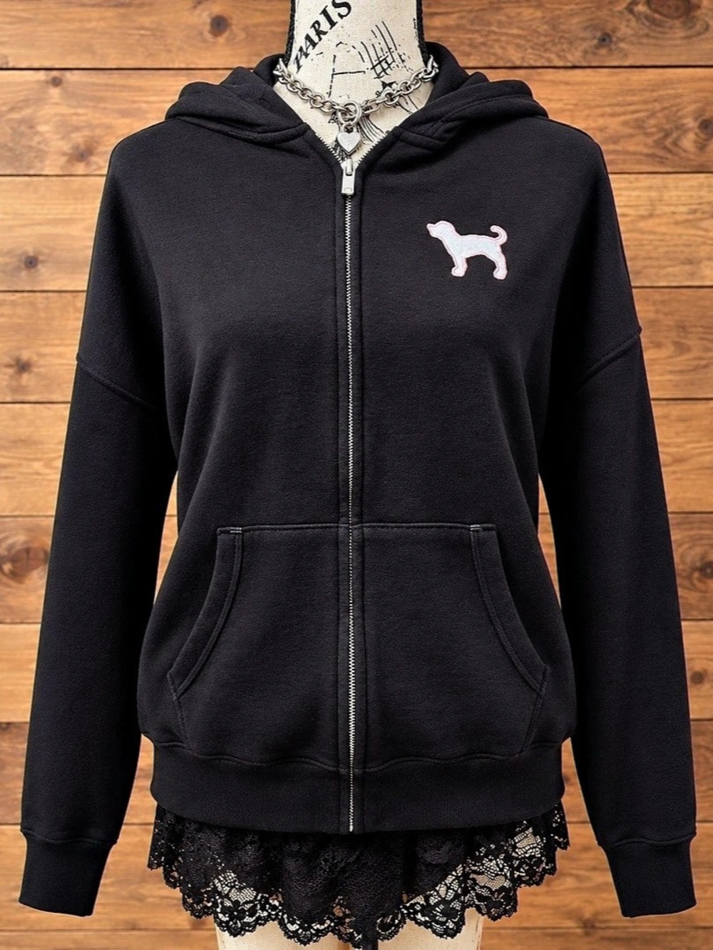 Victoria's Secret PINK Love PINK Classics Since 1986 Full Zip Hoodie Classics